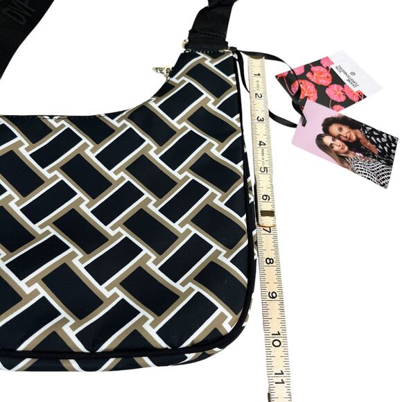 DVF Diane Von Furstenberg Target Utility Crossbody Bag Vintage Wave New - Picture 7 of 14